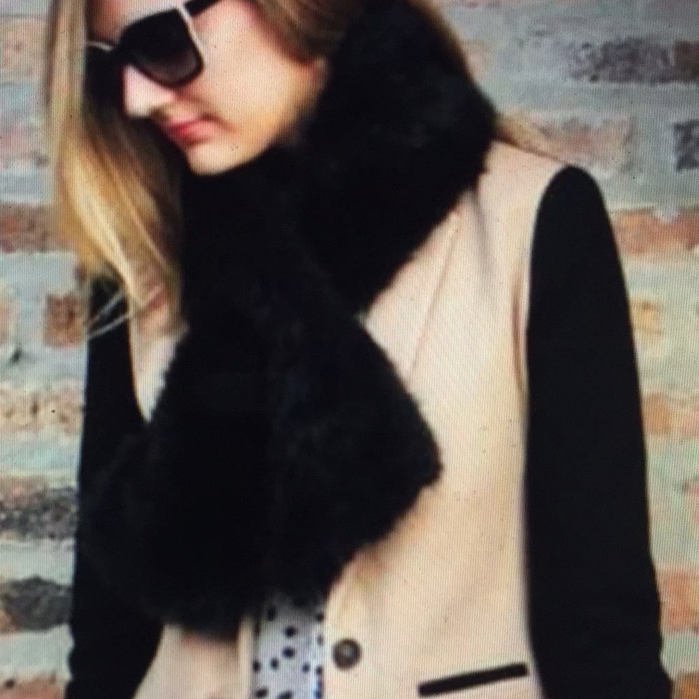 J CREW FAUX FUR SCARF STOLE (NWT) - Picture 2 of 8